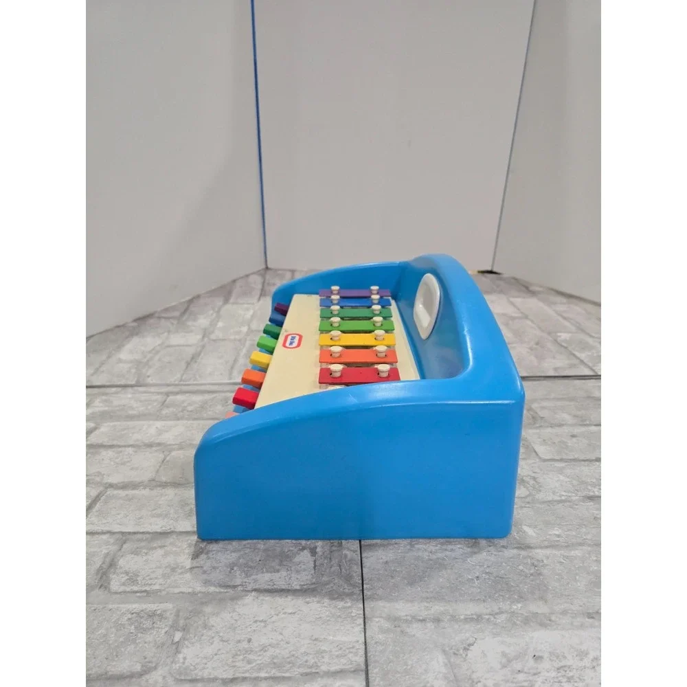 Vtg 1985 Little Tikes Kid Tap a Tune Blue Xylophone Keyboard Music Piano VIDEO